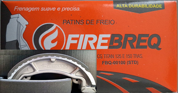 Patins de freio Honda Titan Fan 125 e 150