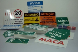 Sinalização em PVC