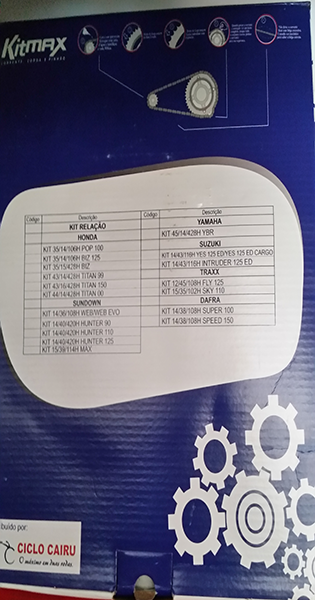 Kit de Transmissão Max para Motos