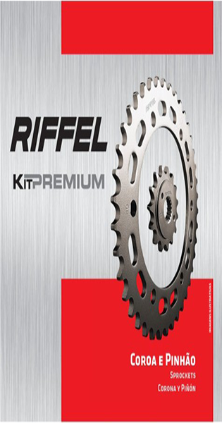 Kit de Transmissão Riffel Premium para moto Yamaha YBR FACTOR 125