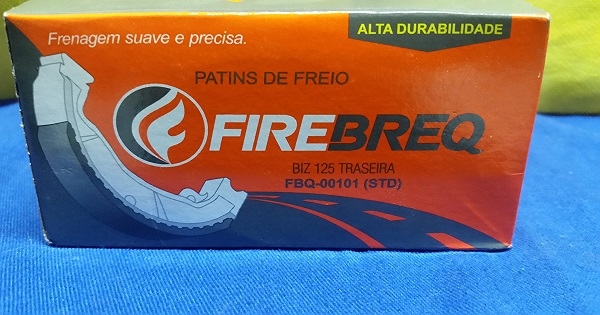Patins de Freio Firebreq (Sapata de Freio) Biz 125/100