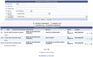Solicitação de Diligência por Advogado