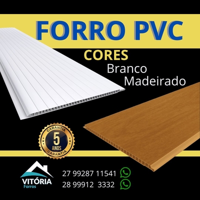 Vitória Forro PVC Branco ou Madeirado