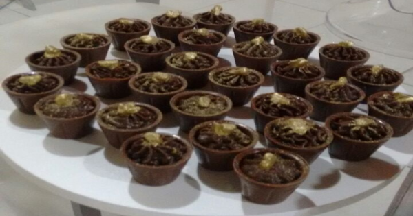 Doces Finos com Casquinhas de Chocolate