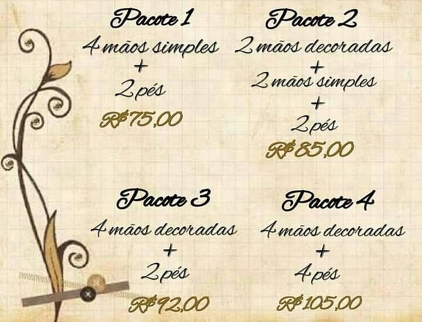 Pacote Mensal Pé e Mão