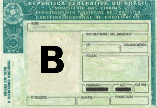 Carteira de Habilitação B