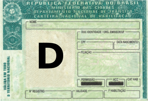 Carteira de Habilitação D